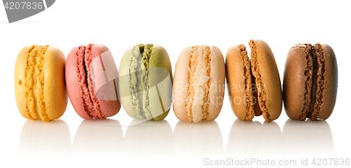 Image of Row of macarons