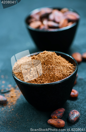 Image of beans with powder