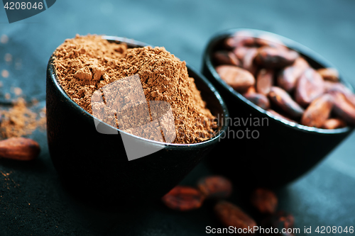 Image of beans with powder