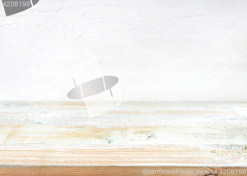 Image of white wooden table