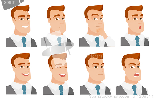 Image of Vector set of business characters.