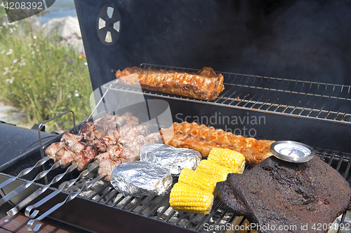 Image of Barbeque grill outdoor