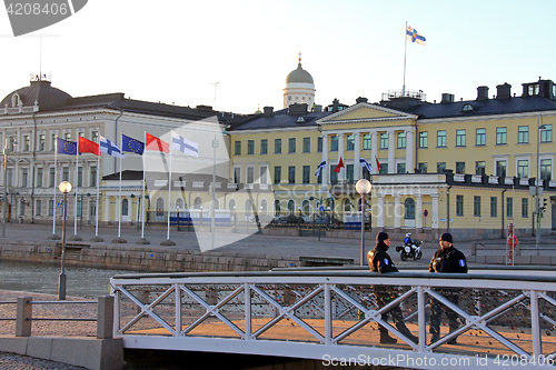 Image of Finland Presidential Palace During Chinese President State Visit