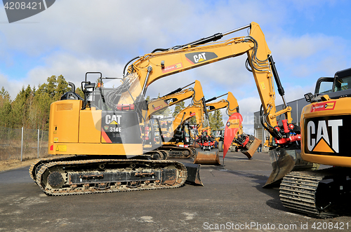 Image of Cat Excavator and Construction Equipment 