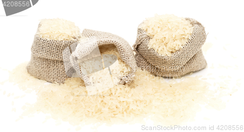 Image of rice in sacks