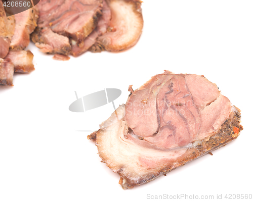 Image of sliced pork meat