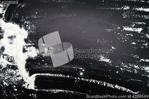 Image of powder on black