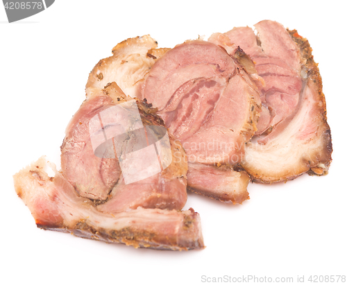 Image of sliced pork meat