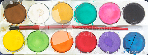 Image of watercolor palette