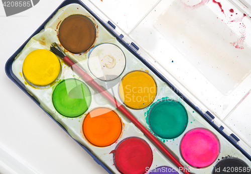 Image of watercolor palette