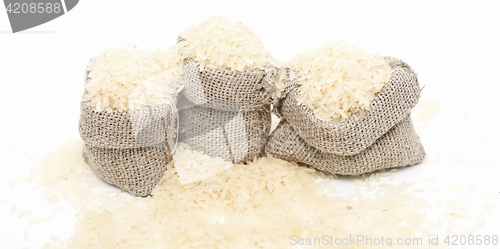 Image of rice in sacks