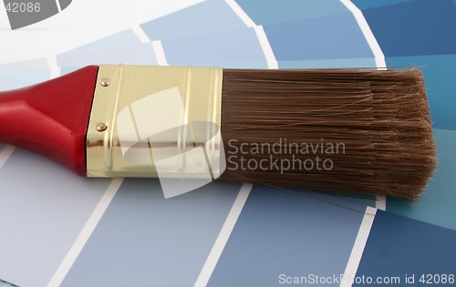 Image of Blue Paint Samples