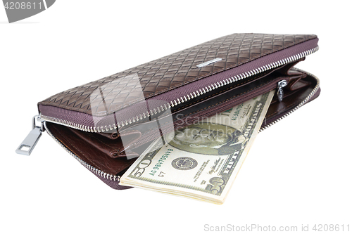 Image of Wallet with dollars