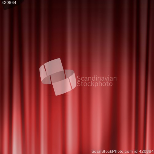 Image of red curtain