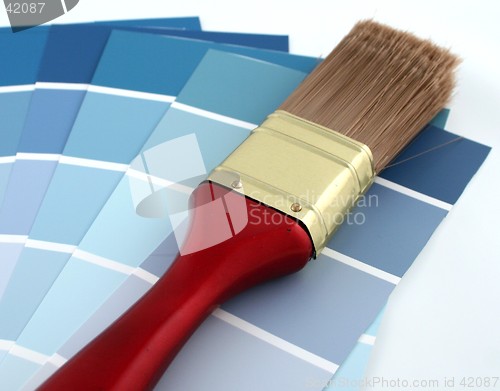 Image of Blue Paint Sample