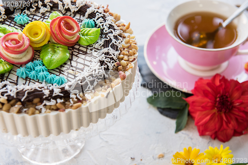 Image of Tasty cakes composition