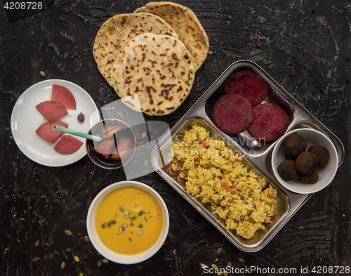 Image of Vegetarian food set