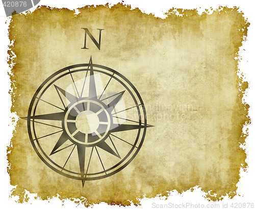 Image of north compass map arrow