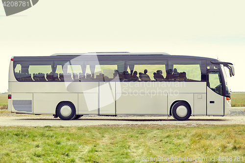 Image of tour bus staying outdoors