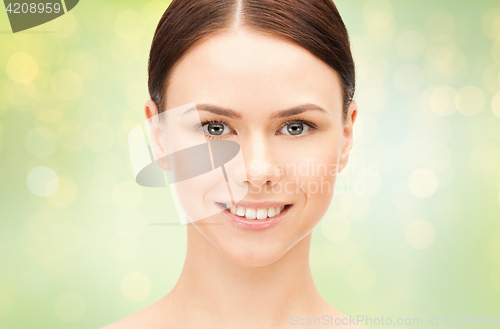 Image of close up of beautiful young woman face