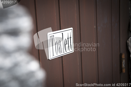 Image of Old Toilet Sign