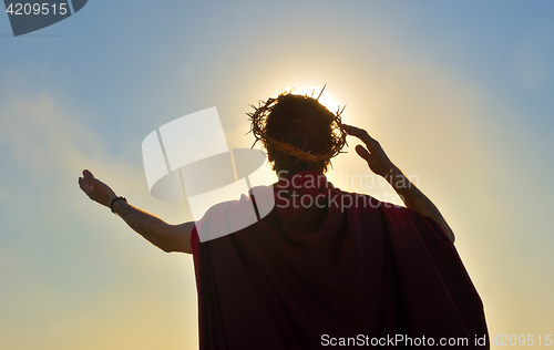 Image of Jesus Christ with crown of thorns