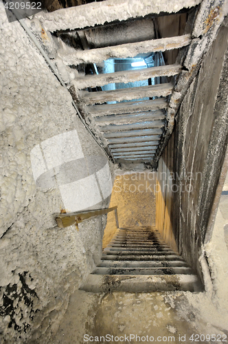 Image of Old salt mine staircase