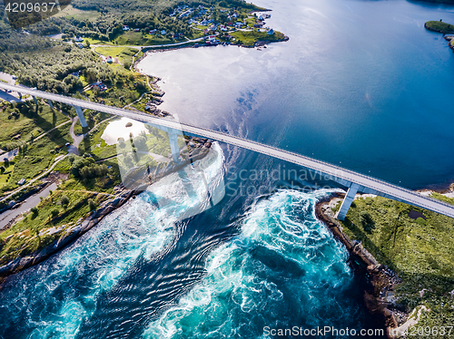 Image of Whirlpools of the maelstrom of Saltstraumen, Nordland, Norway