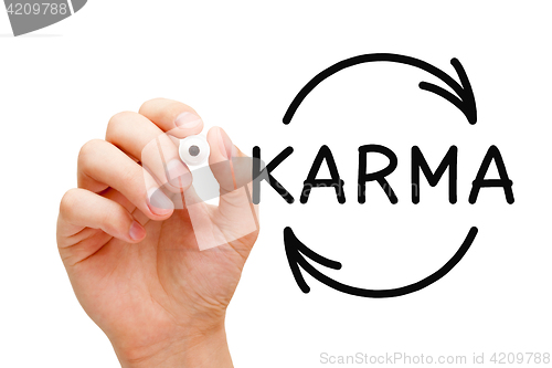 Image of Karma Cycle Arrows Concept