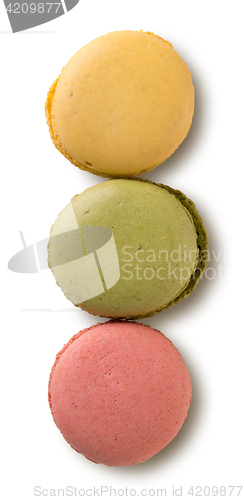 Image of Colored caramel macarons