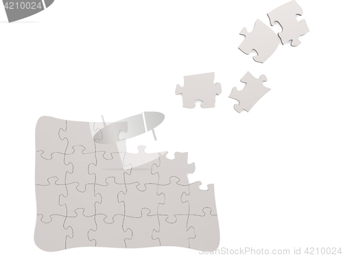 Image of Puzzle isolated with white background