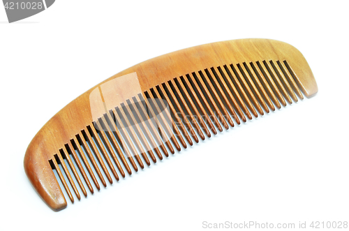 Image of Wood comb isolated