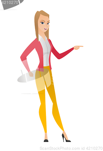 Image of Furious business woman screaming.