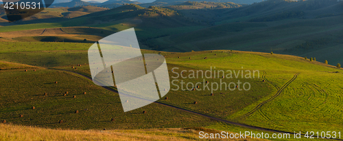 Image of Beauty summer evening in the mountains