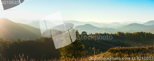 Image of Beauty dawn in the mountains