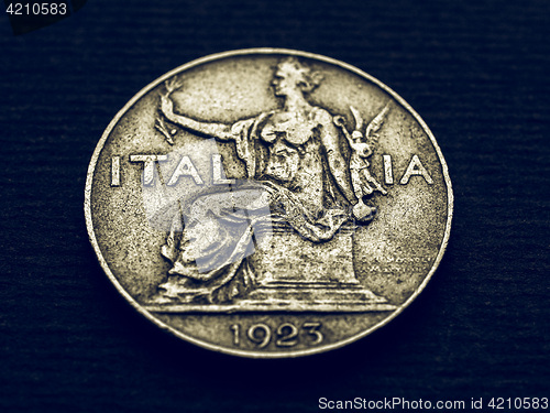 Image of Vintage Italian coin