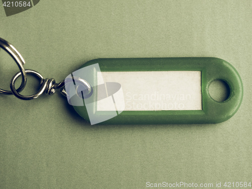 Image of Vintage looking Green keyring