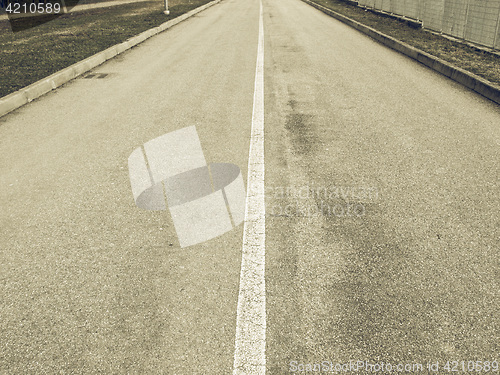 Image of Vintage looking Road picture