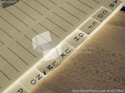 Image of Vintage looking Address book phone book