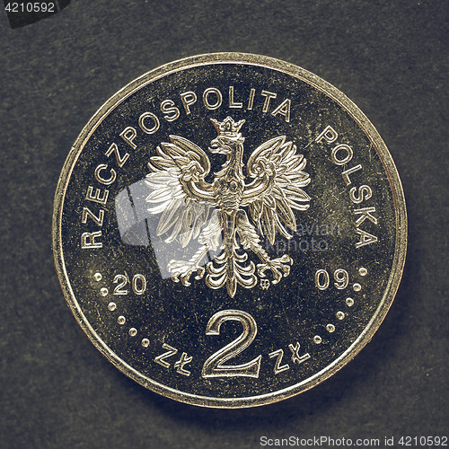 Image of Vintage Polish 2 zloti coin