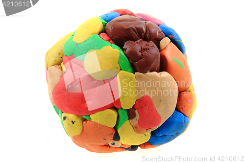 Image of color plasticine sphere