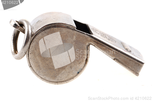 Image of chrome silver whistle
