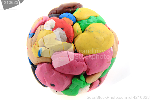 Image of color plasticine sphere