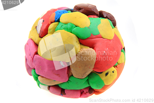 Image of color plasticine sphere