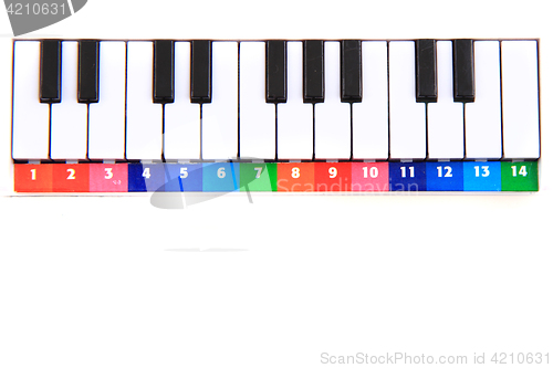 Image of color piano toy