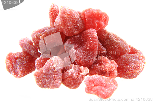 Image of candied color strawberries