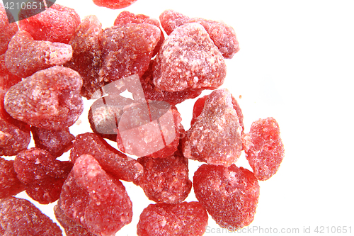 Image of candied color strawberries