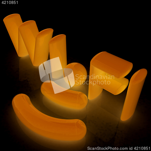 Image of WiFi symbol. 3d illustration