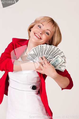 Image of Woman And Money