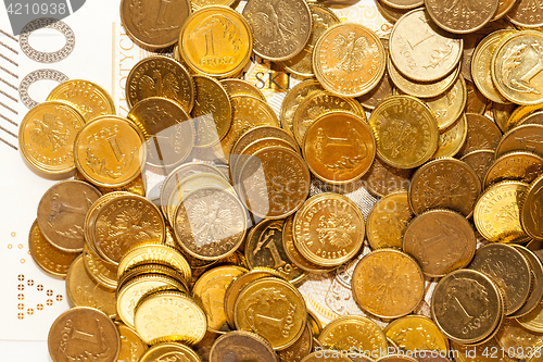 Image of Polish money, close-up